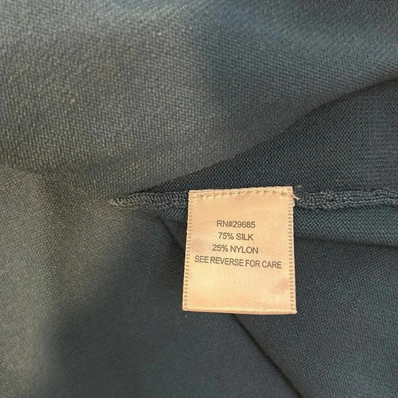 Pendleton petite women’s teal silk sleeveless shell size S - Picture 4 of 5